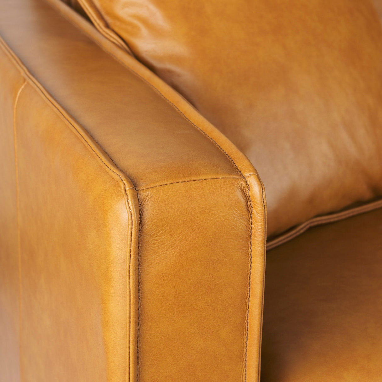 D'Arcy Tan Leather Sofa by Mercana at Eve Furniture