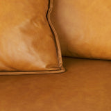 D'Arcy Tan Leather Sofa by Mercana at Eve Furniture