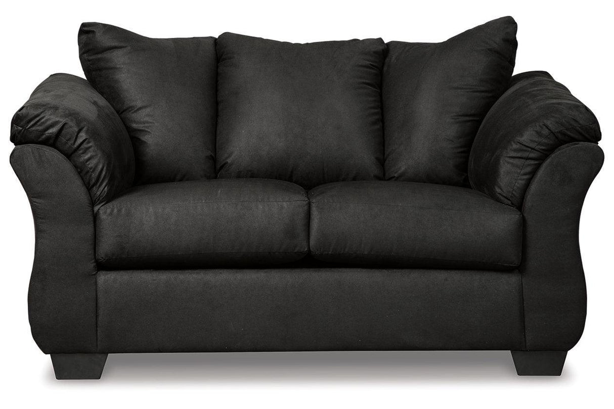 Darcy Black Loveseat by Ashley at Eve Furniture