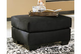 Darcy Black Ottoman by Ashley at Eve Furniture