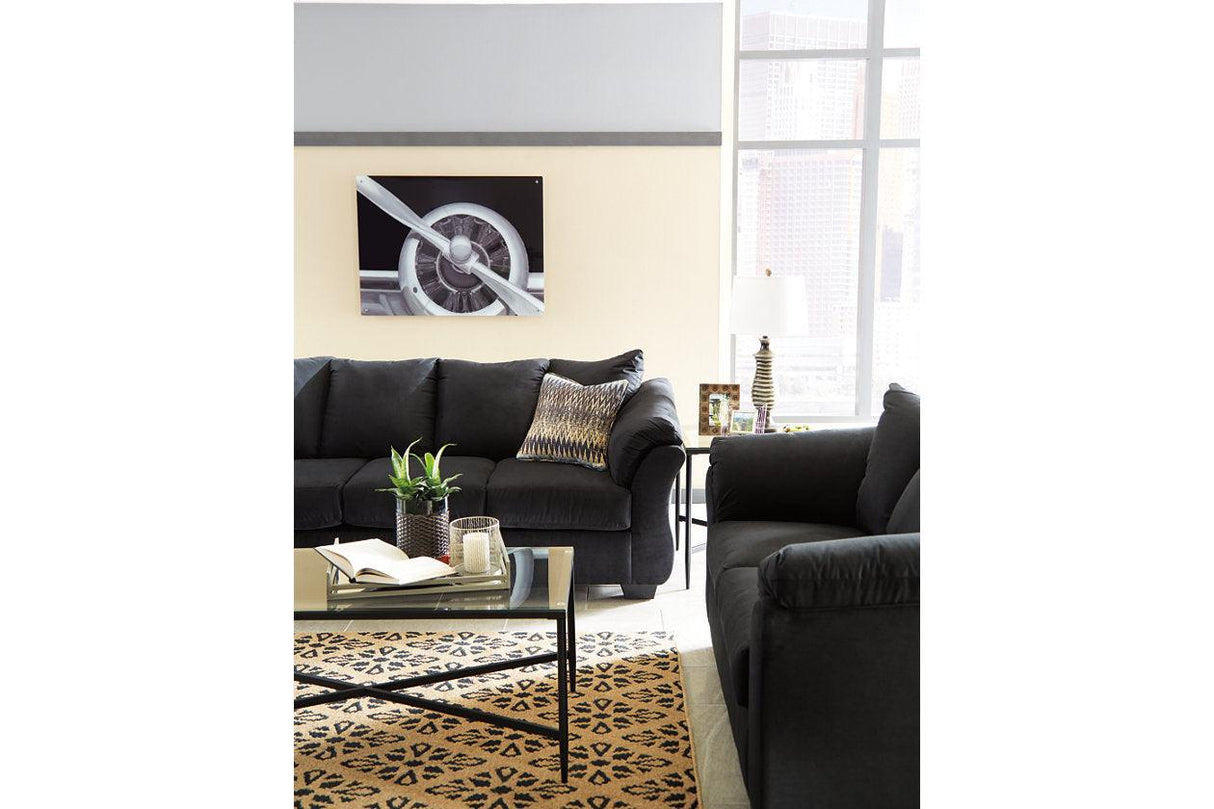 Darcy Black Sofa by Ashley at Eve Furniture