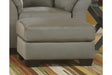 Darcy Cobblestone Ottoman by Ashley at Eve Furniture
