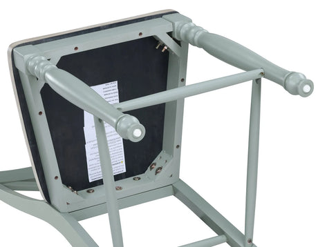 Darcy Solid Wood 24″ Counter Stool, Mint Green and Natural Finish by Steve Silver at Eve Furniture