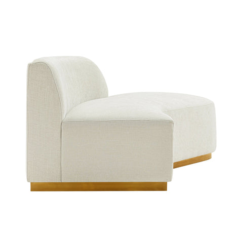 Daria Sofa in Ivory by Manhattan Comfort at Eve Furniture