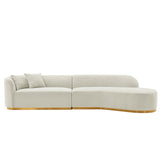 Daria Sofa in Ivory by Manhattan Comfort at Eve Furniture