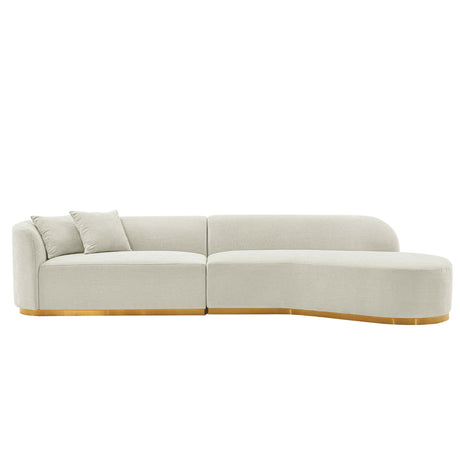 Daria Sofa in Ivory by Manhattan Comfort at Eve Furniture