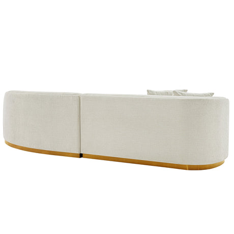 Daria Sofa in Ivory by Manhattan Comfort at Eve Furniture