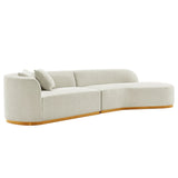 Daria Sofa in Ivory by Manhattan Comfort at Eve Furniture