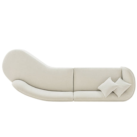 Daria Sofa in Ivory by Manhattan Comfort at Eve Furniture