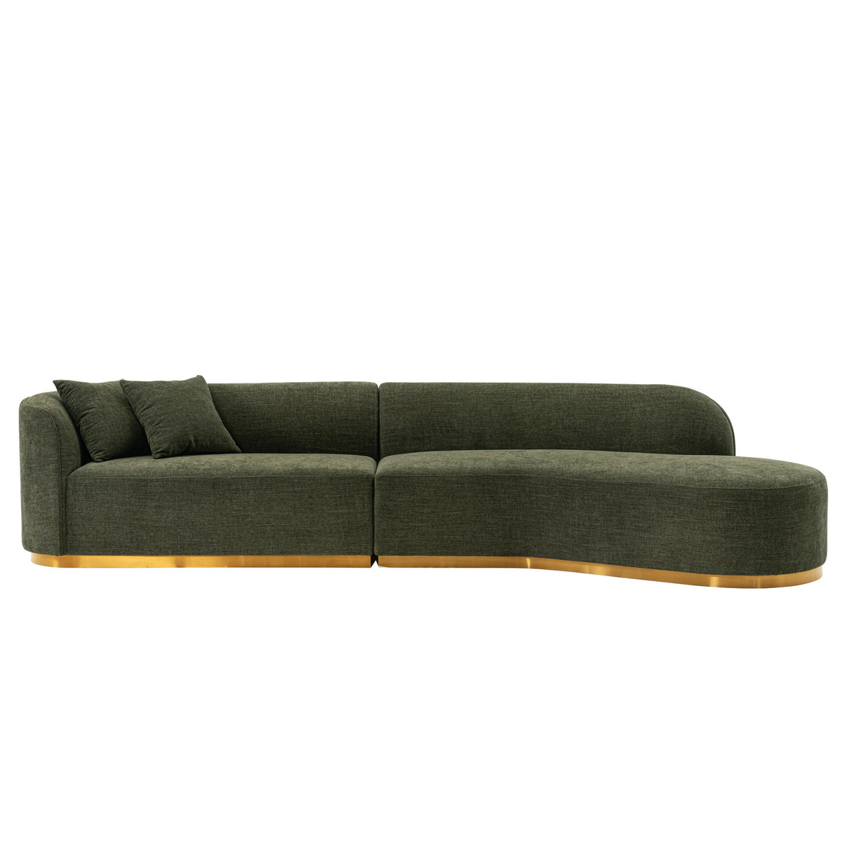Daria Sofa in Olive Green by Manhattan Comfort at Eve Furniture