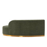 Daria Sofa in Olive Green by Manhattan Comfort at Eve Furniture
