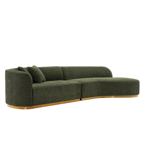 Daria Sofa in Olive Green by Manhattan Comfort at Eve Furniture