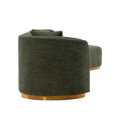 Daria Sofa in Olive Green by Manhattan Comfort at Eve Furniture