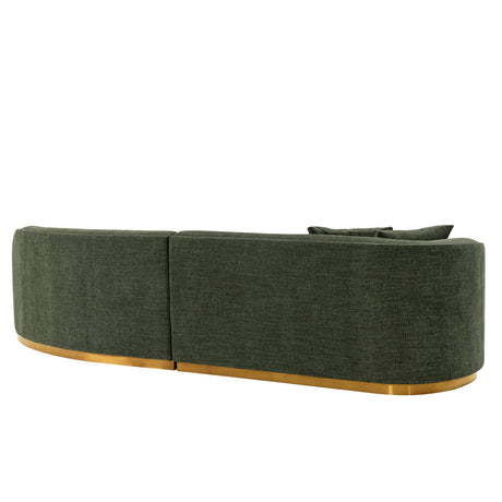 Daria Sofa in Olive Green by Manhattan Comfort at Eve Furniture