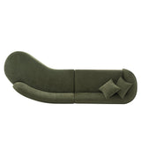 Daria Sofa in Olive Green by Manhattan Comfort at Eve Furniture