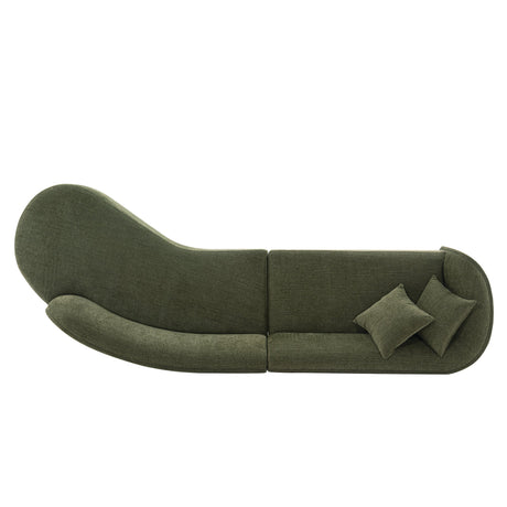 Daria Sofa in Olive Green by Manhattan Comfort at Eve Furniture