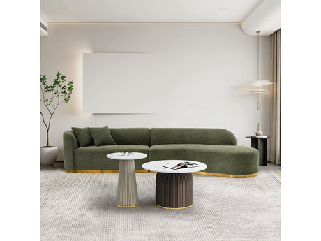 Daria Sofa in Olive Green by Manhattan Comfort at Eve Furniture