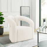 Darian Accent Chair in Cream by Manhattan Comfort at Eve Furniture