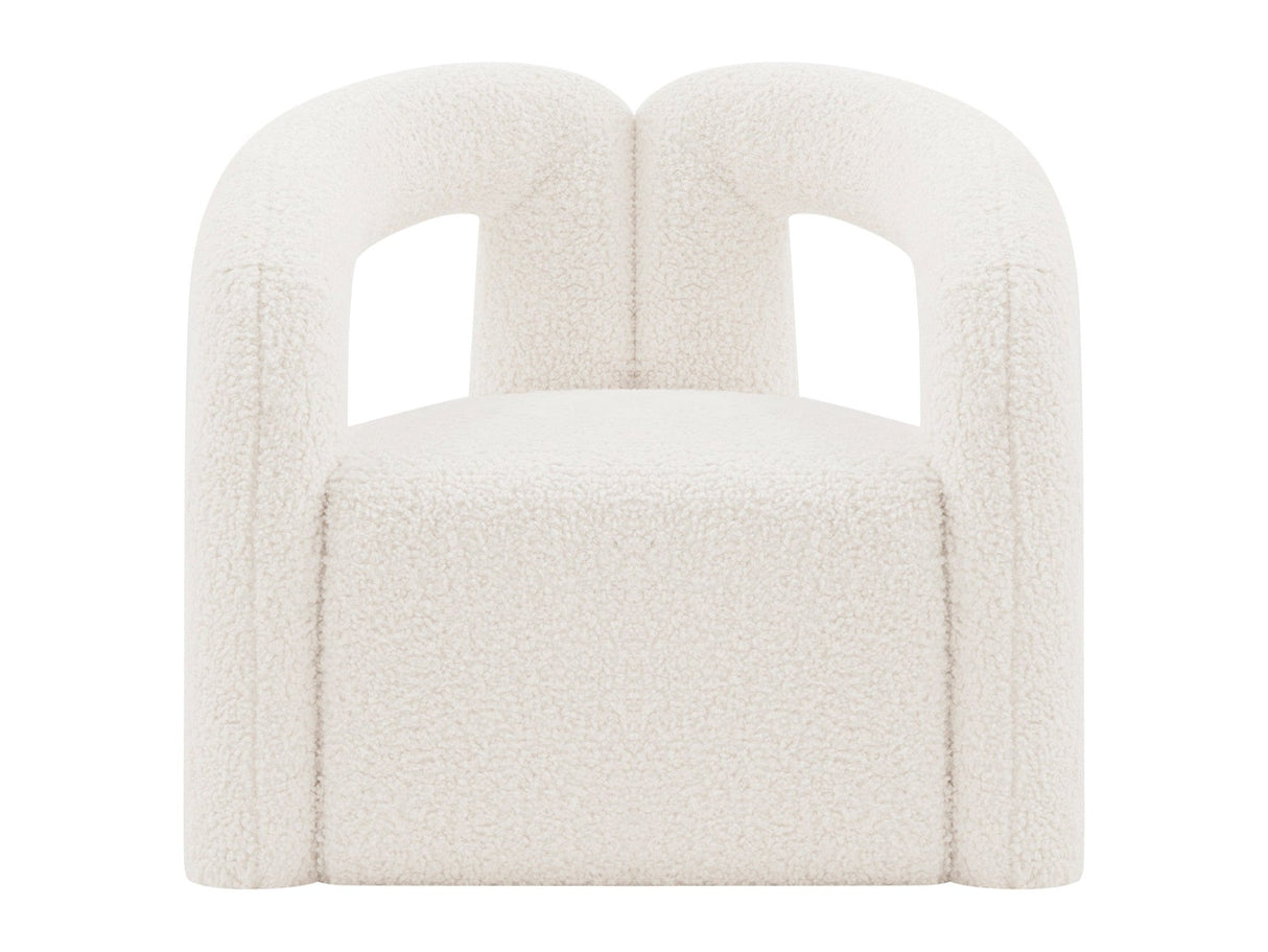 Darian Accent Chair in Cream by Manhattan Comfort at Eve Furniture