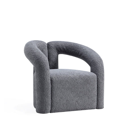 Darian Accent Chair in Grey by Manhattan Comfort at Eve Furniture