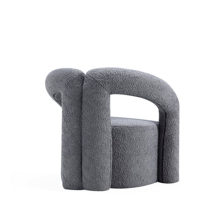 Darian Accent Chair in Grey by Manhattan Comfort at Eve Furniture