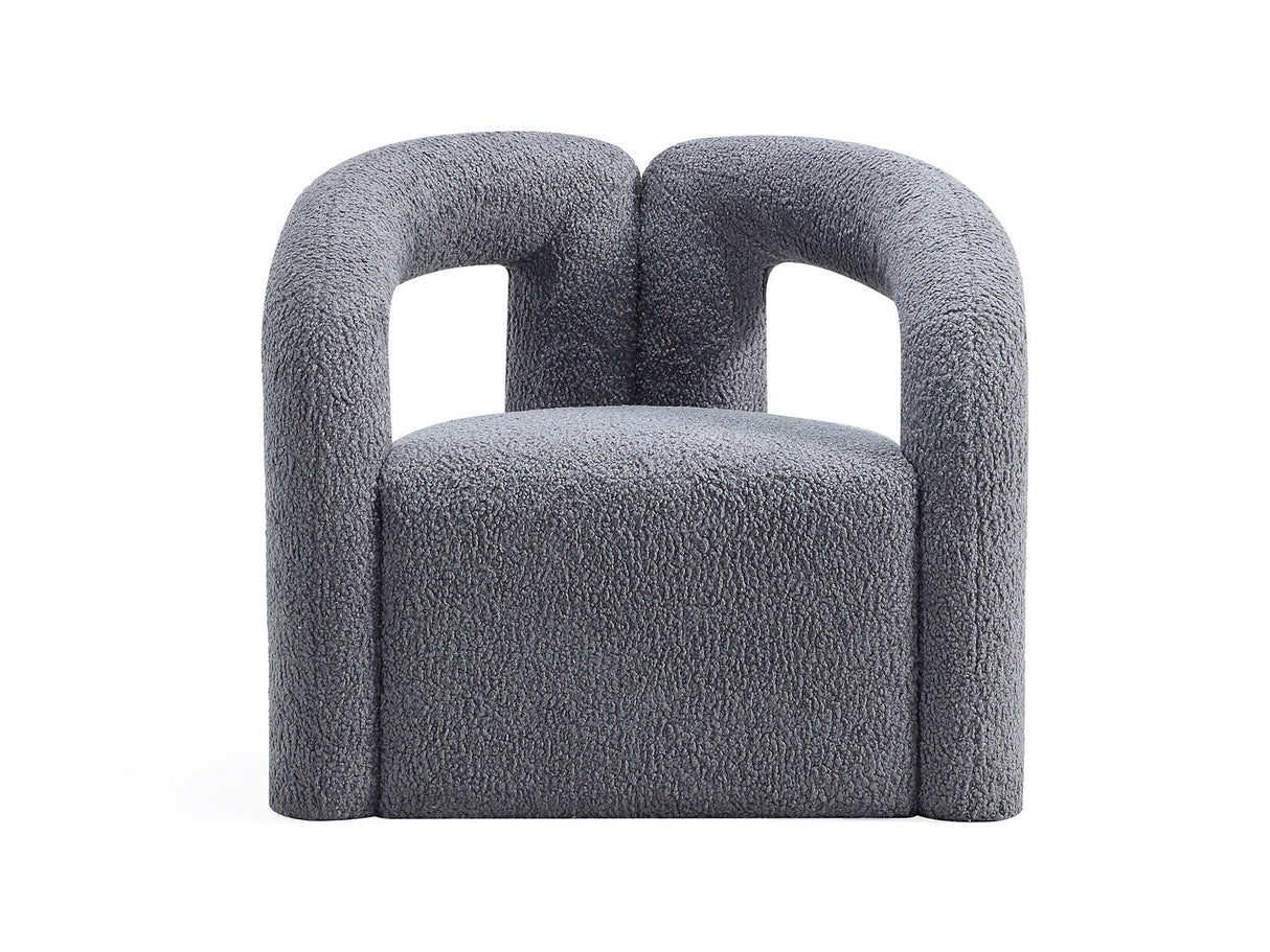 Darian Accent Chair in Grey by Manhattan Comfort at Eve Furniture