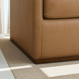 Darien Tan Leather Swivel Chair by Ashcroft Furniture at Eve Furniture