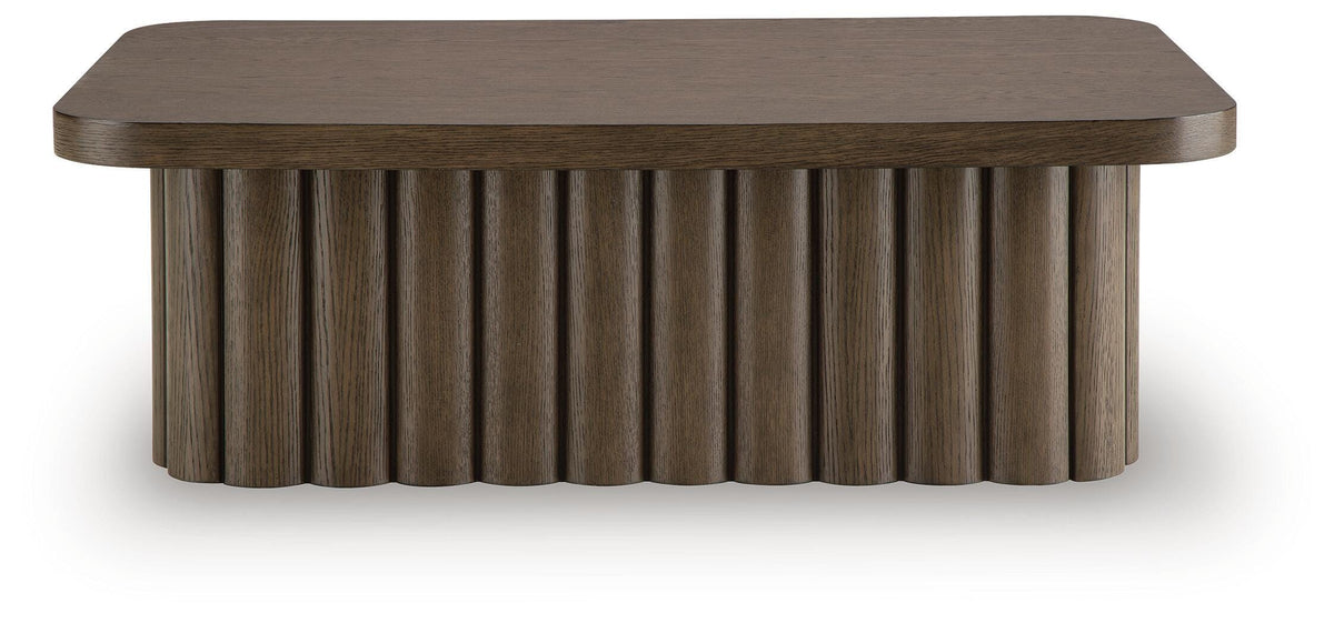 Darimore Burnished Brown Coffee Table by Ashley at Eve Furniture