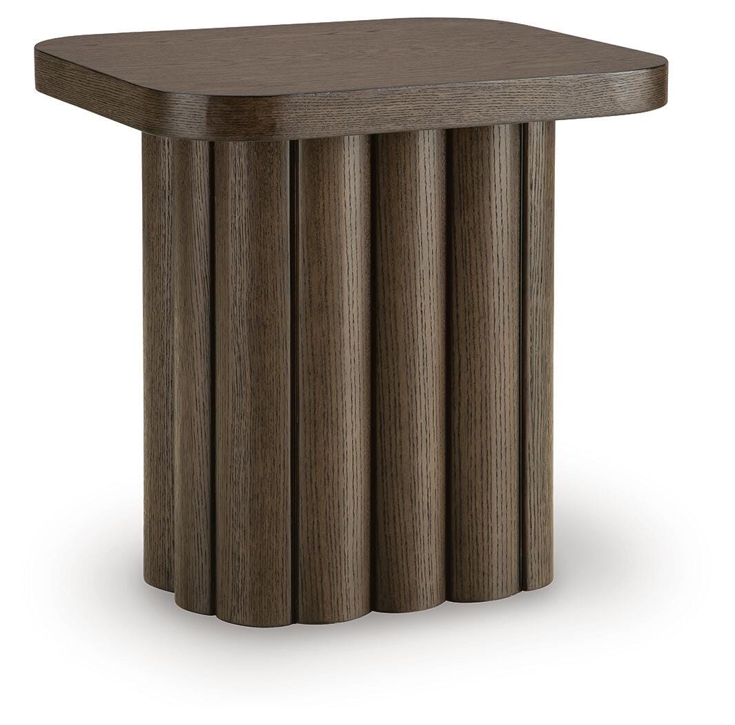 Darimore Burnished Brown Rectangular End Table by Ashley at Eve Furniture