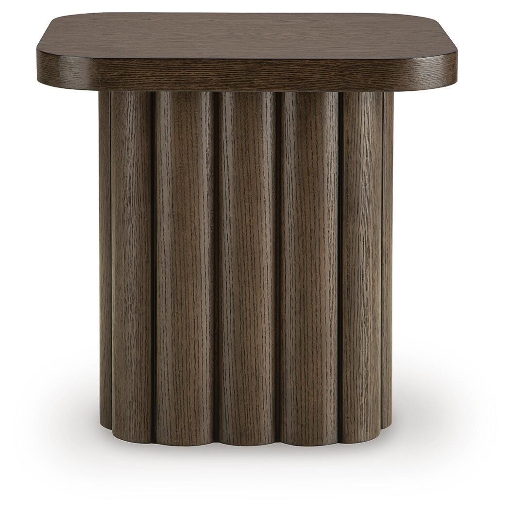 Darimore Burnished Brown Rectangular End Table by Ashley at Eve Furniture