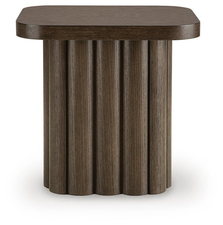 Darimore Burnished Brown Rectangular End Table by Ashley at Eve Furniture
