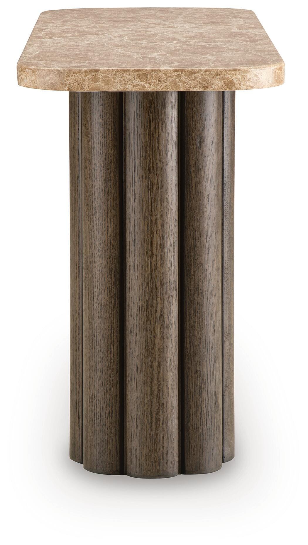 Darimore Burnished Brown Sofa Table by Ashley at Eve Furniture