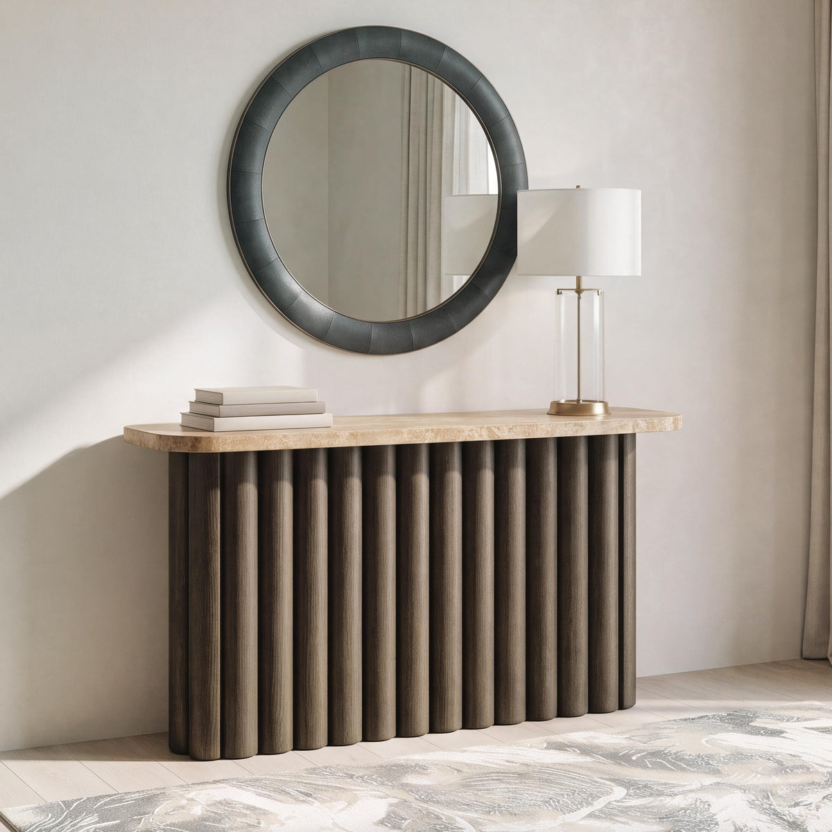 Darimore Burnished Brown Sofa Table by Ashley at Eve Furniture