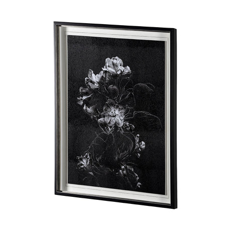 Dark Blossoms by Brian Carson a Hand Embellished Textured Framed Photo Art Print Matted under Glass by Mercana at Eve Furniture