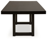 Neymorton Dark Grayish Brown Dining Table and 10 Chairs