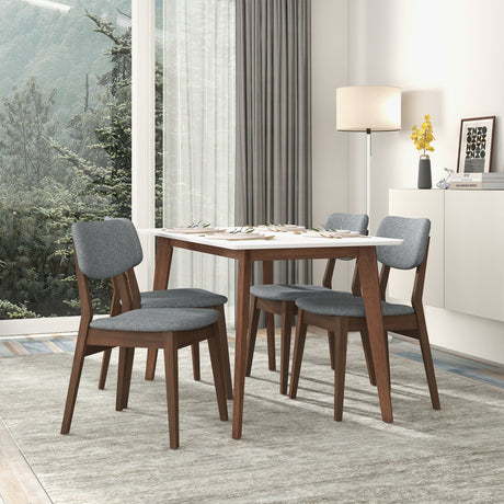 Dark Grey Fabric Solid Back Side Chair (Set Of 2) by Ashcroft Furniture at Eve Furniture