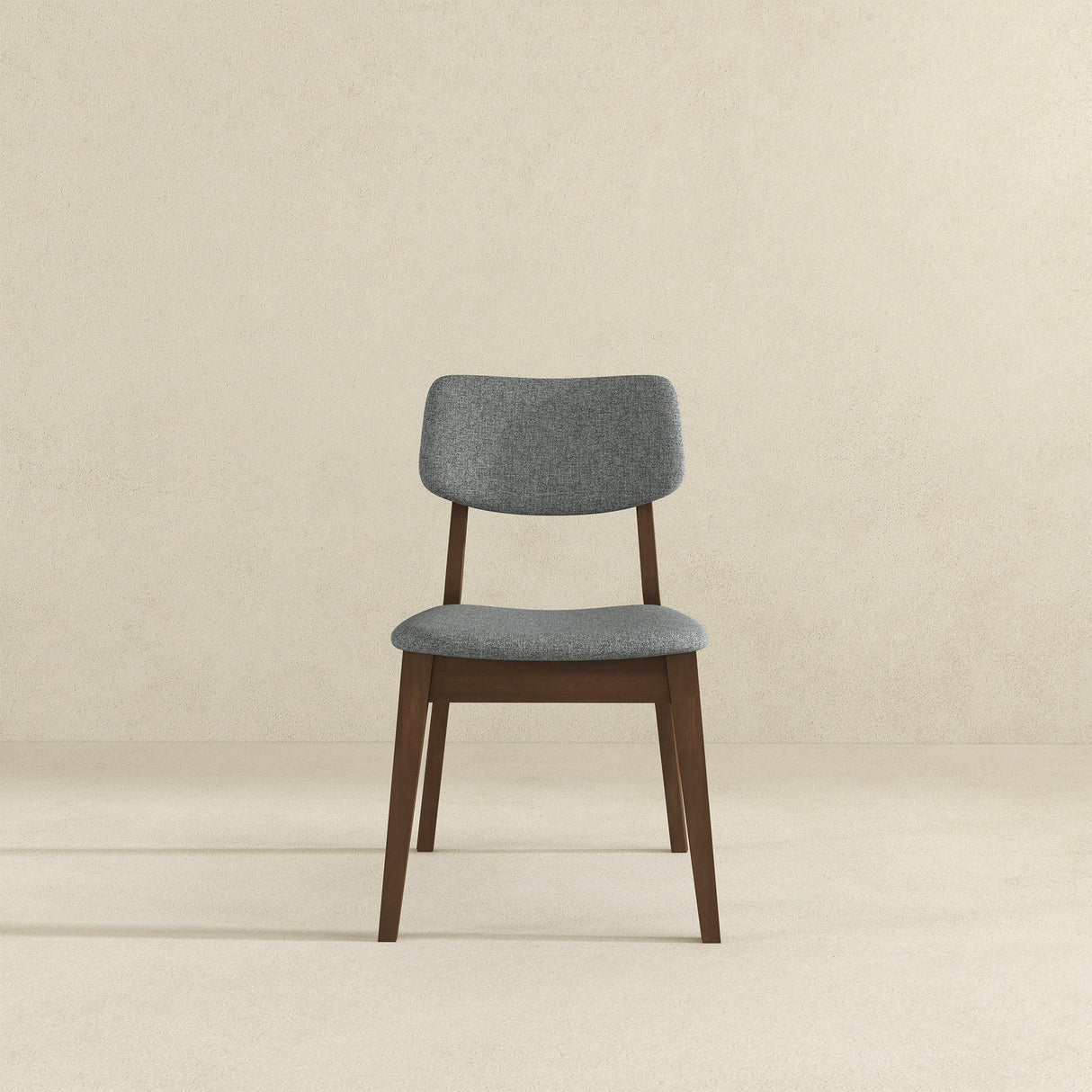 Dark Grey Fabric Solid Back Side Chair (Set Of 2) by Ashcroft Furniture at Eve Furniture