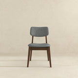 Dark Grey Fabric Solid Back Side Chair (Set Of 2) by Ashcroft Furniture at Eve Furniture