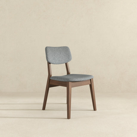 Dark Grey Fabric Solid Back Side Chair (Set Of 2) by Ashcroft Furniture at Eve Furniture
