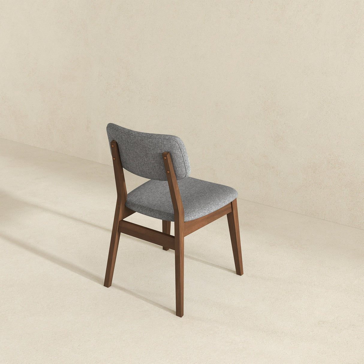 Dark Grey Fabric Solid Back Side Chair (Set Of 2) by Ashcroft Furniture at Eve Furniture