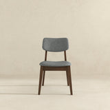 Dark Grey Fabric Solid Back Side Chair (Set Of 2) by Ashcroft Imports at Eve Furniture