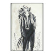 Dark Horse Black/White Painting 48x72 by Buddy Whitlock by Classic Home at Eve Furniture