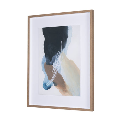 Darkness Leads to Light I by IrHavuka Hand Embellished Textured Framed Art Print Matted under Glass by Mercana at Eve Furniture