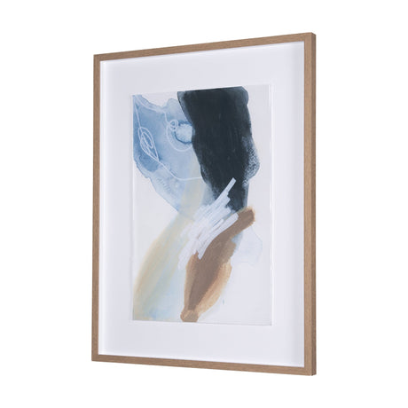 Darkness Leads to Light II by IrHavuka Hand Embellished Textured Framed Art Print Matted under Glass by Mercana at Eve Furniture
