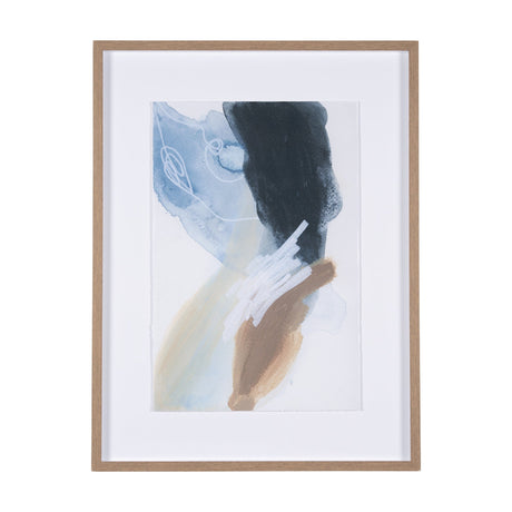 Darkness Leads to Light II by IrHavuka Hand Embellished Textured Framed Art Print Matted under Glass by Mercana at Eve Furniture