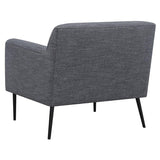 Darlene Charcoal Upholstered Tight Back Accent Chair