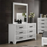 Darlene White 5-Piece Queen Bedroom Set by Furniture of America at Eve Furniture