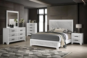 Darlene White 5-Piece Queen Bedroom Set by Furniture of America at Eve Furniture