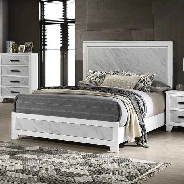 Darlene White 5-Piece Queen Bedroom Set by Furniture of America at Eve Furniture