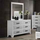 Darlene White 5-Piece Queen Bedroom Set by Furniture of America at Eve Furniture